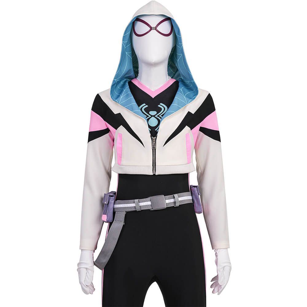 Spider Gwen Stacy Cosplay Costume Your Friendly Neighborhood Spider-Man Season 2