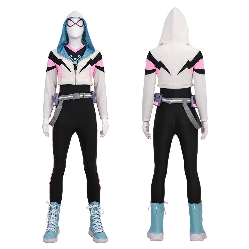 Spider Gwen Stacy Cosplay Costume Your Friendly Neighborhood Spider-Man Season 2