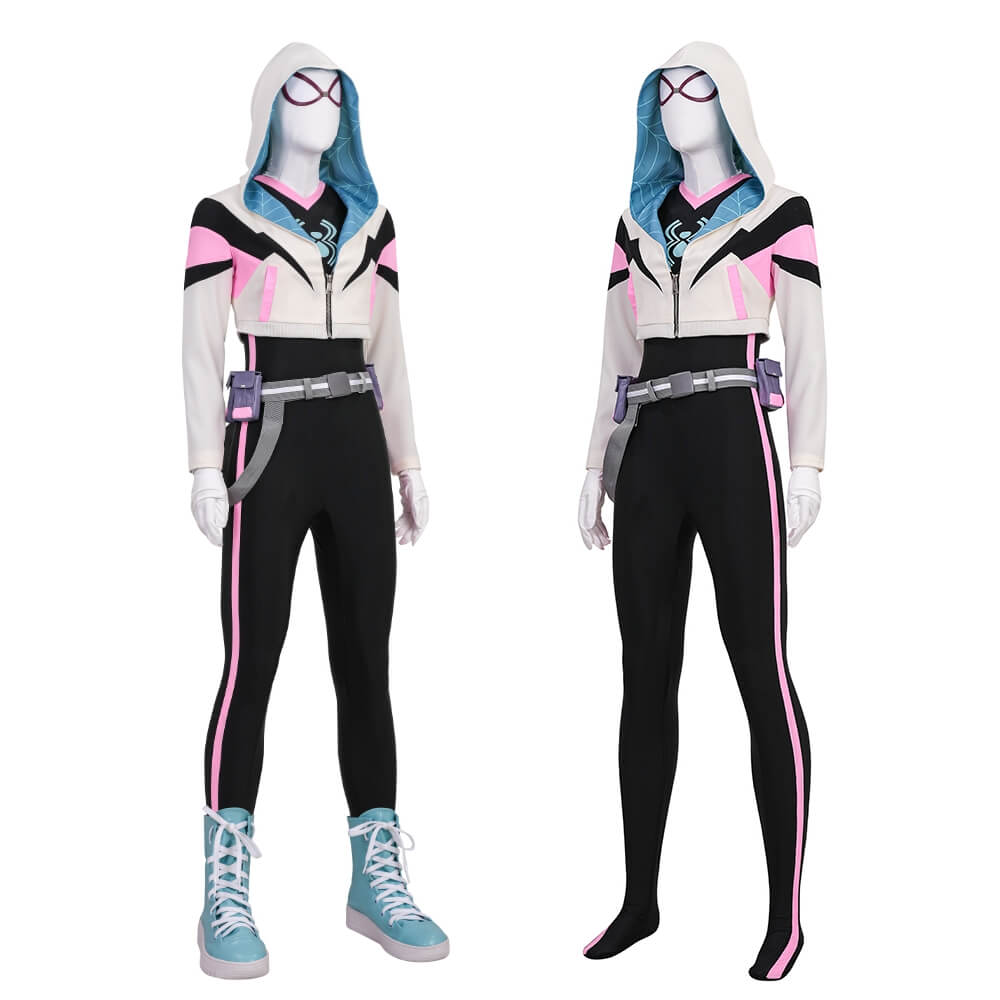 Spider Gwen Stacy Cosplay Costume Your Friendly Neighborhood Spider-Man Season 2