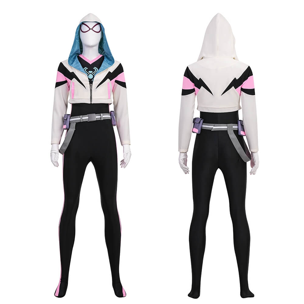 Spider Gwen Stacy Cosplay Costume Your Friendly Neighborhood Spider-Man Season 2