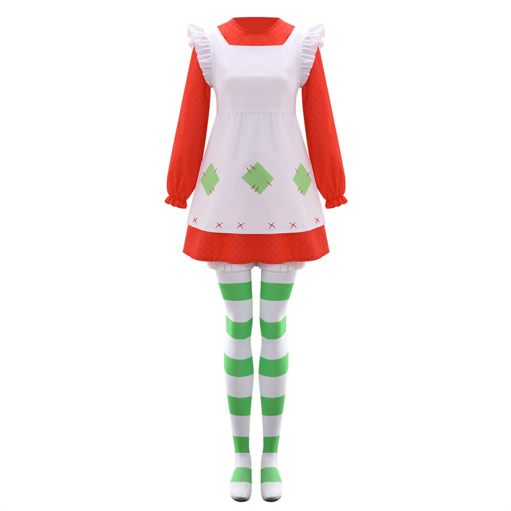 Strawberry Shortcake 1980 Cosplay Costume Classic Style Vikidoky