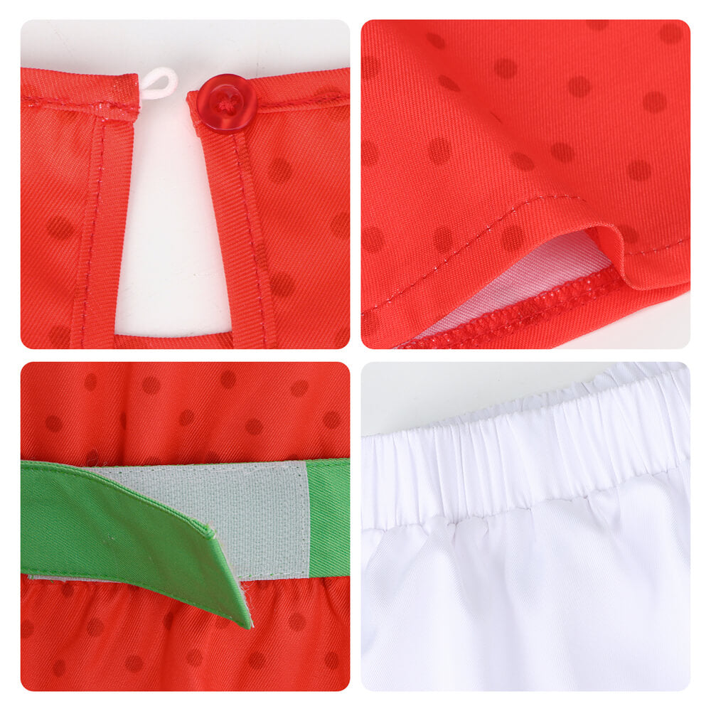 Strawberry Shortcake 1980 Cosplay Costume Classic Style Vikidoky