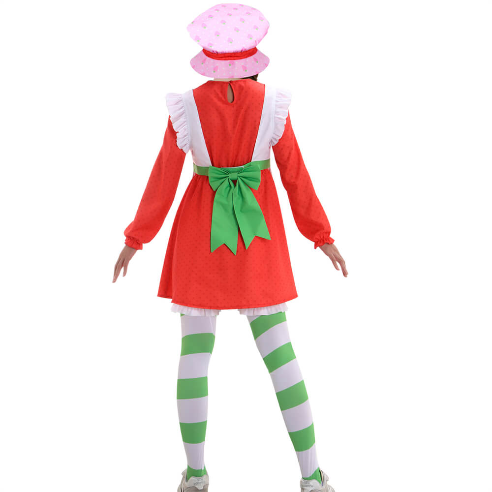 Strawberry Shortcake 1980 Cosplay Costume Classic Style Vikidoky