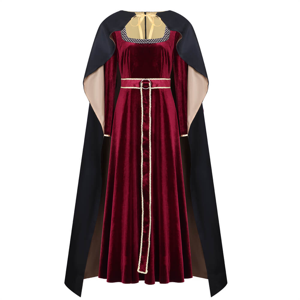 Tangled Mother Gothel Cosplay Costume Witch Party Dress Vikidoky