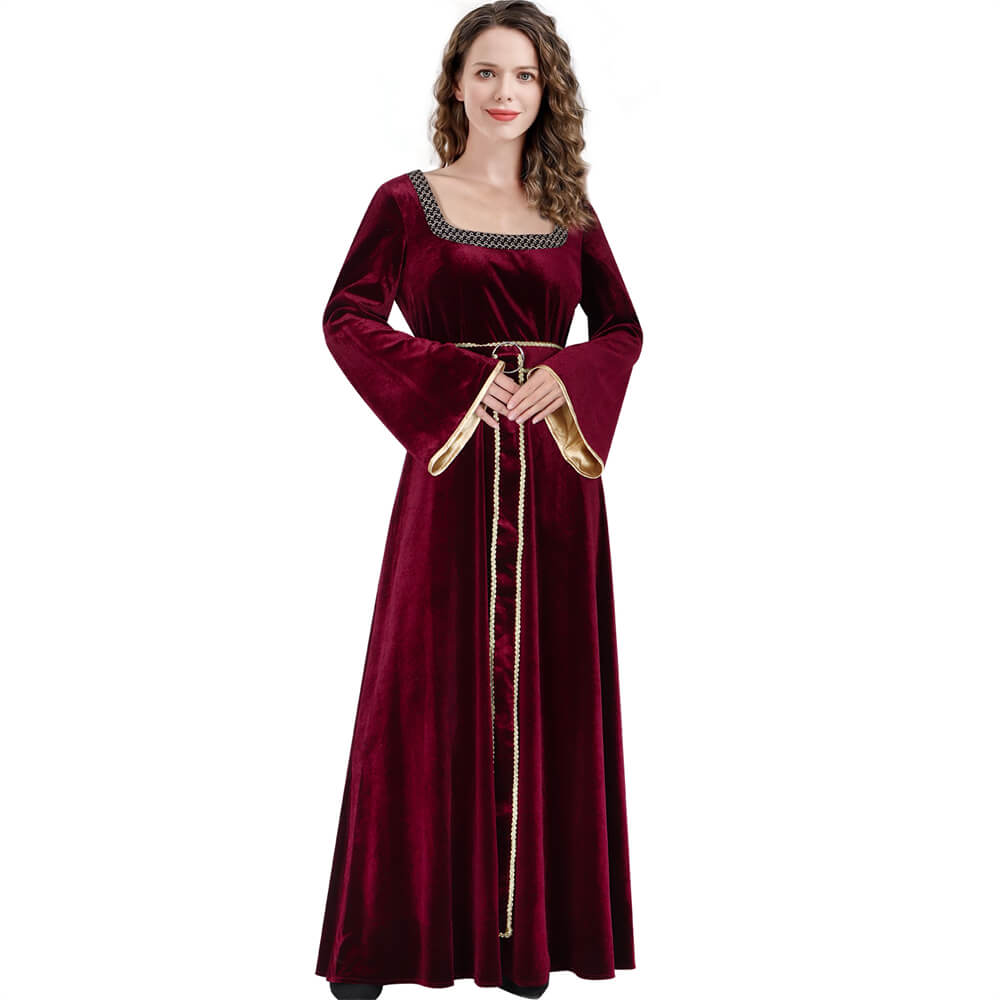 Tangled Mother Gothel Cosplay Costume Witch Party Dress Vikidoky