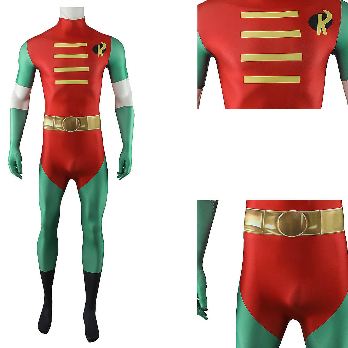 Teen titans Robin Cosplay Costume Printed Style