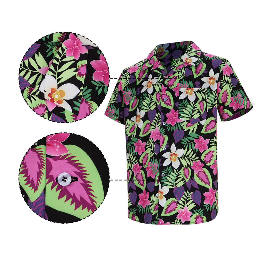 The Goonies Chunk Hawaiian Shirt Short Sleeve Cosplay Costume