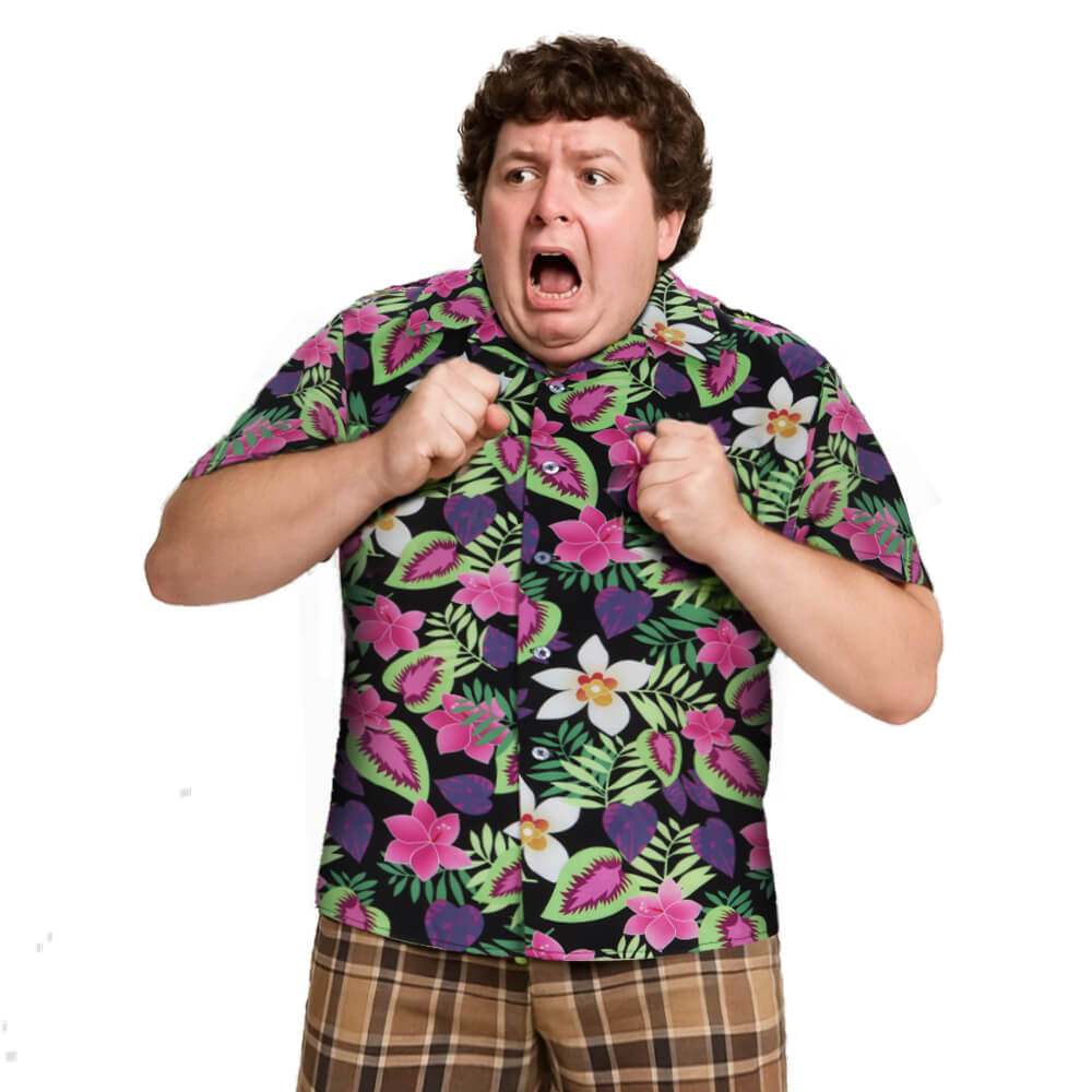 The Goonies Chunk Hawaiian Shirt Short Sleeve Cosplay Costume
