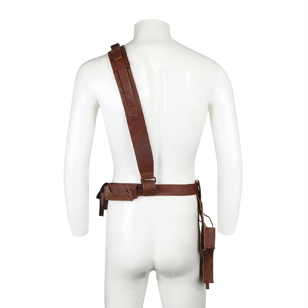 The Mandalorian 2 Din Djarin Leather Belt With Pocket Cosplay Props for Halloween