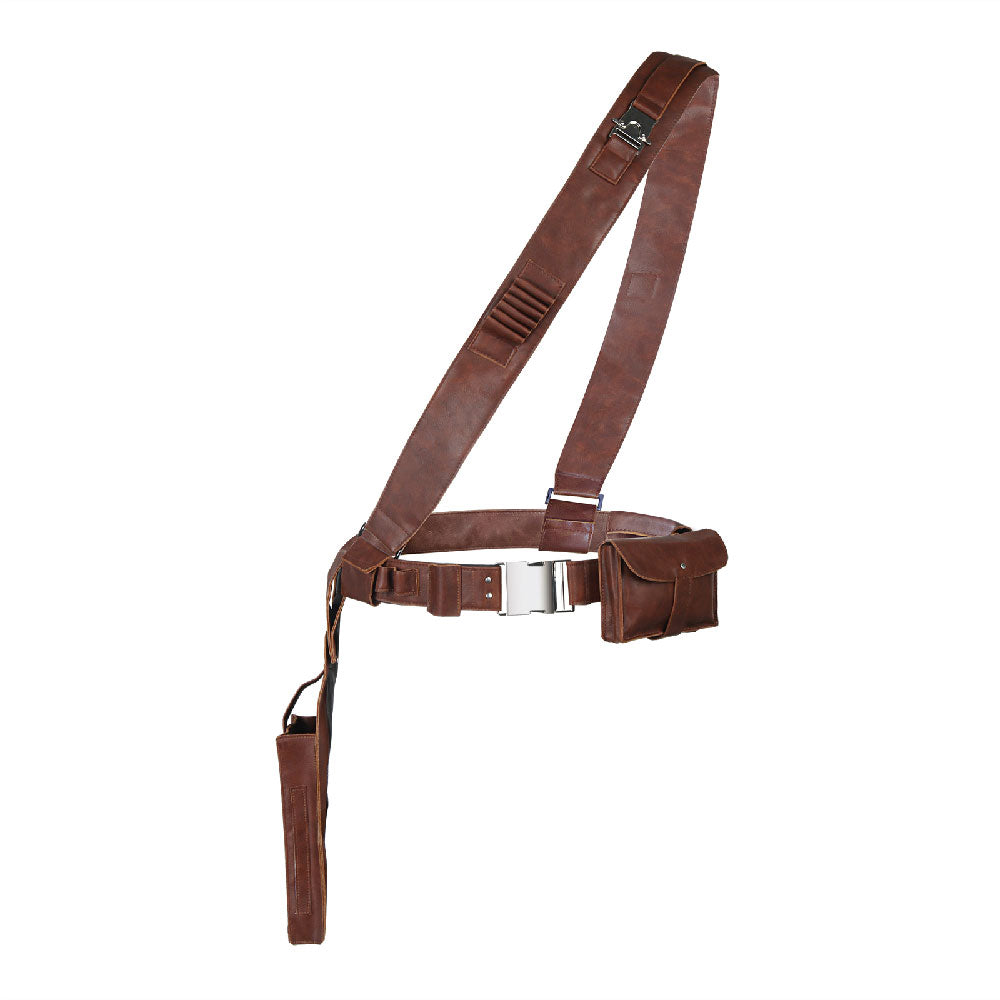 The Mandalorian 2 Din Djarin Leather Belt With Pocket Cosplay Props for Halloween