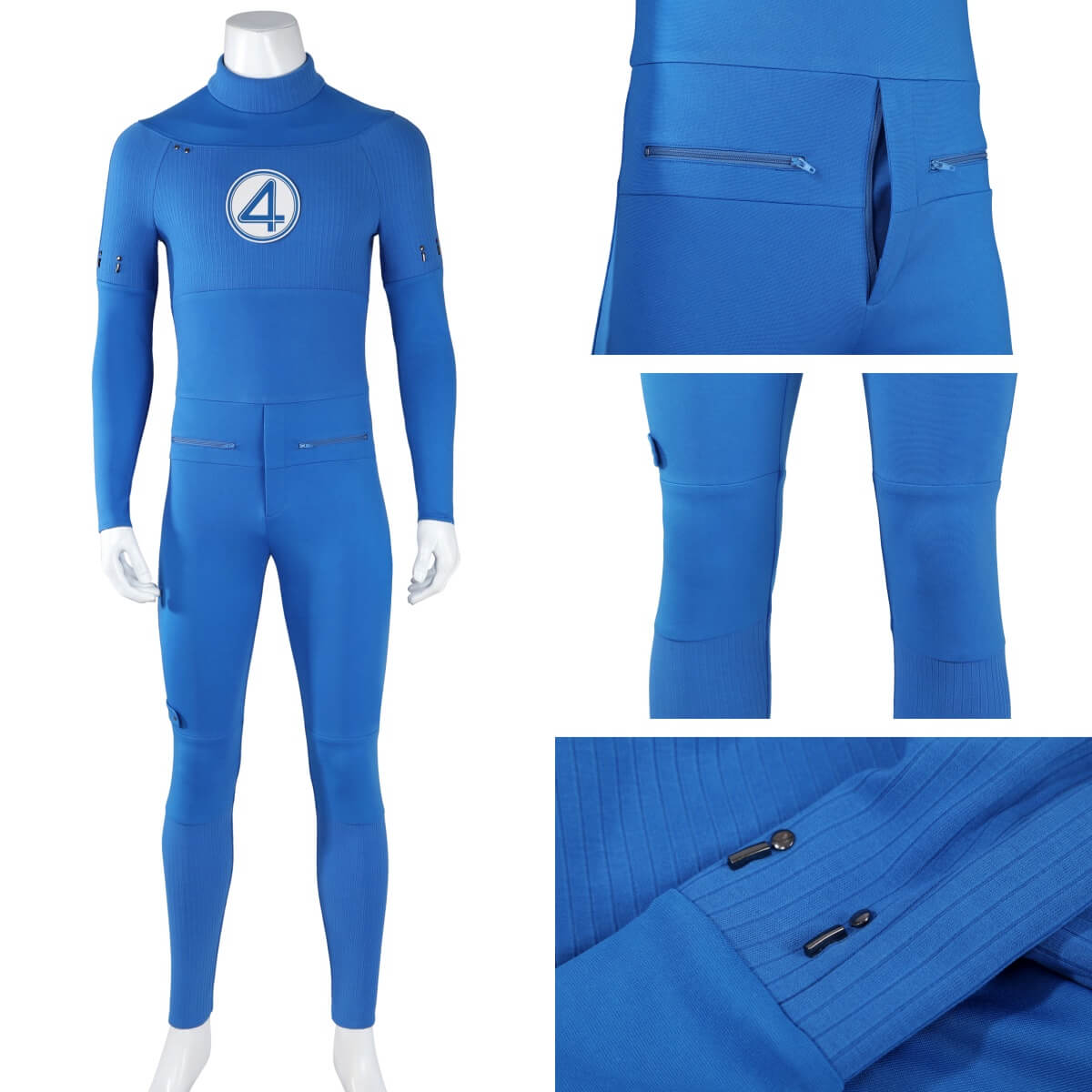 Mister Fantastic Reed Richards Cosplay Costume The Fantastic Four First Steps Vikidoky
