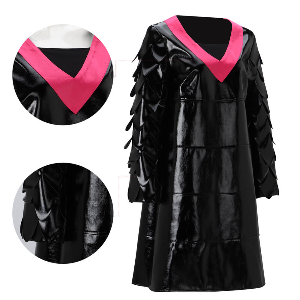The Incredibles Edna Mode Cosplay Costume Black Dress
