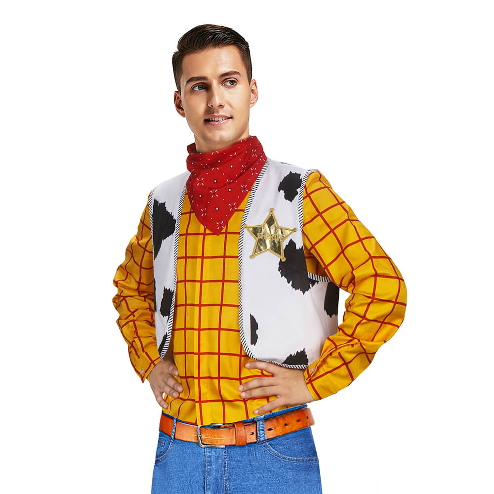 Toy Story Woody Cosplay Costume Cowboy Tops (Ready to Ship)