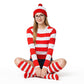 Where's Wally Waldo Cosplay Costume for Women