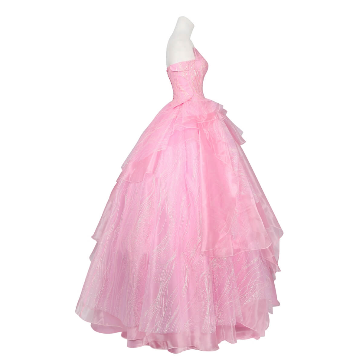 Wicked 2024 Glinda Upland Cosplay Costume Party Dress