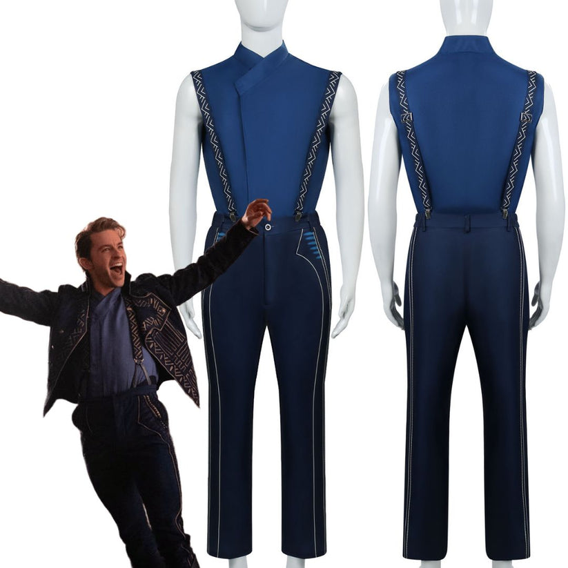 Movie Wicked Fiyero Boq Cosplay Costume Men Full Set Uniform