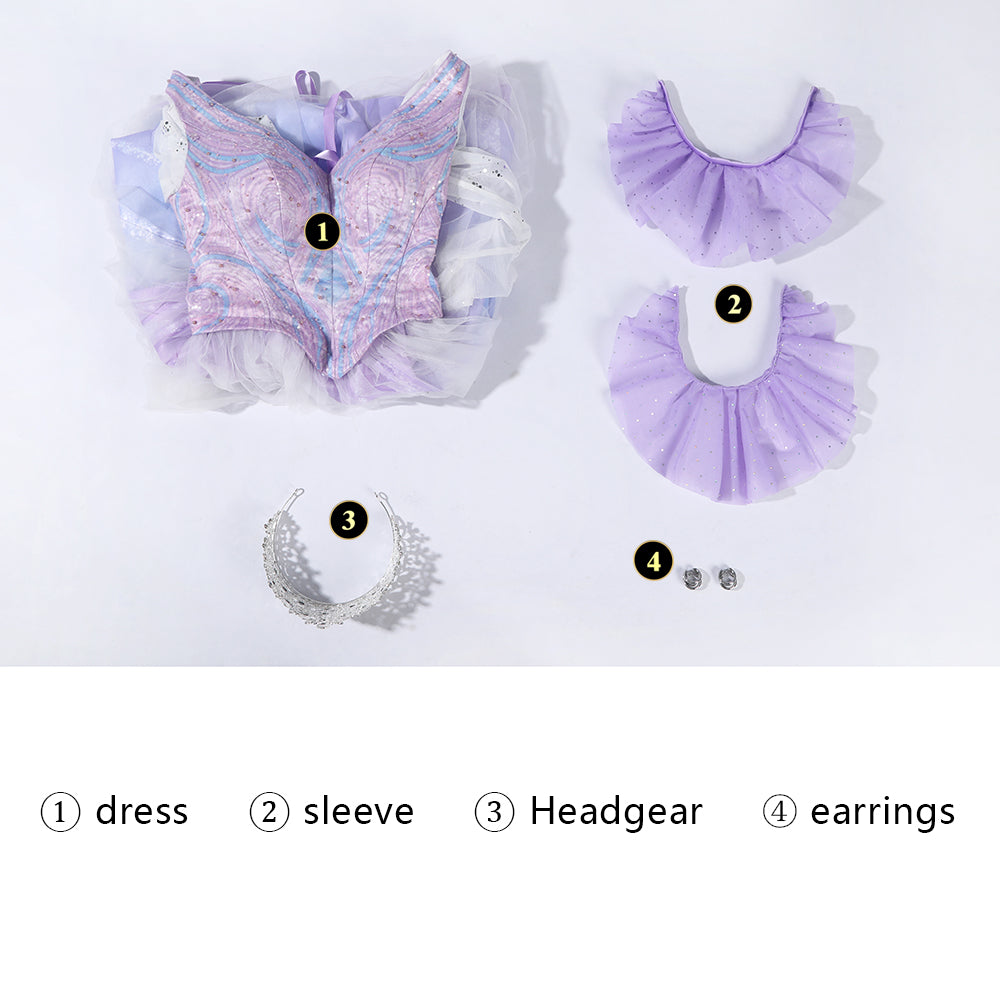 Wicked: For Good Glinda Upland Cosplay Costume Party Dress