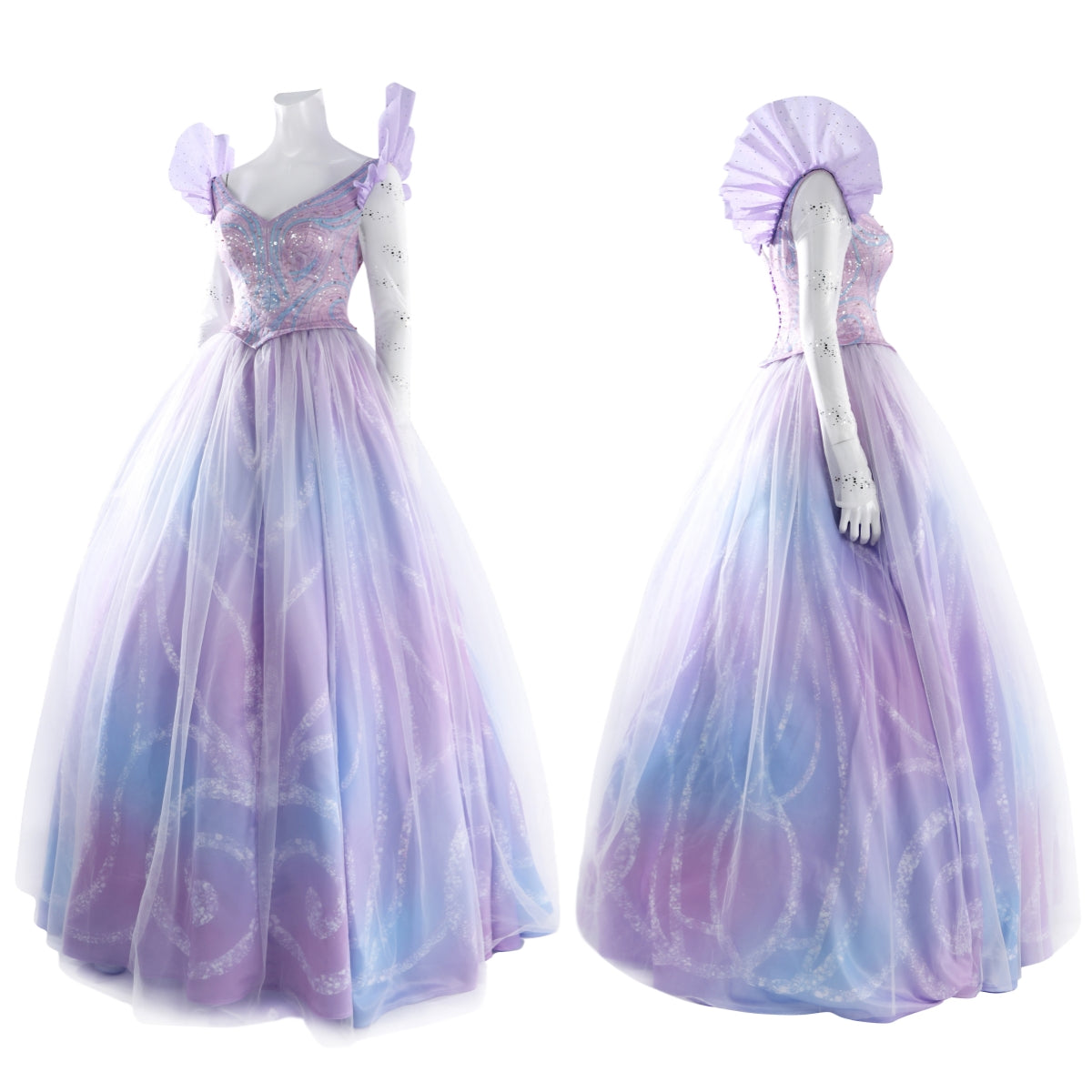 Wicked: For Good Glinda Upland Cosplay Costume Party Dress