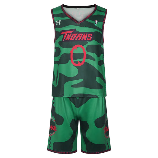 GOAT Movie Will Harris Basketball Jersey Vineland Thorns T-shirt Pants for Kids Adults