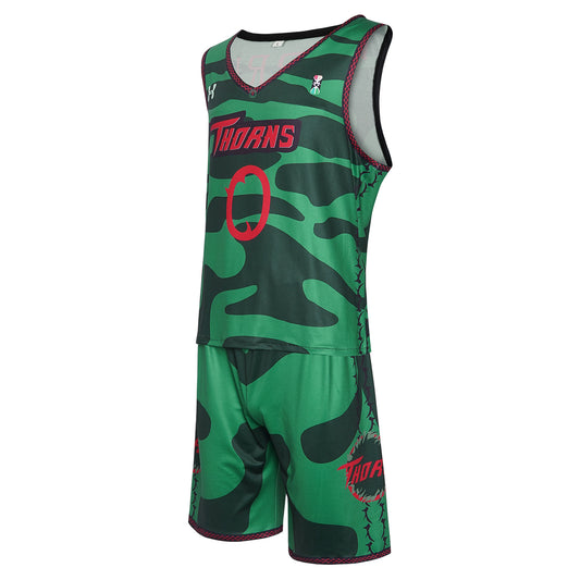 GOAT Movie Will Harris Basketball Jersey Vineland Thorns T-shirt Pants for Kids Adults