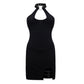 Women's Party Dress Vampy Collared Cotton Tight Dress
