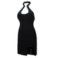 Women's Party Dress Vampy Collared Cotton Tight Dress