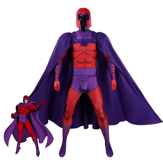 X-Men 97 Magneto Cosplay Costume with Helmet