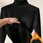 Fleece Turtle Neck Sweater Winter Warm Elegant Thick Knitted Pullover Tops Women's Clothing