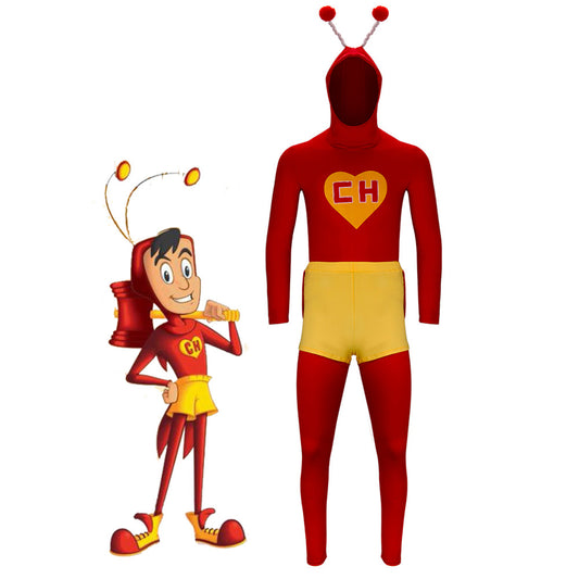 El Chapulín Colorado Superhero Cosplay Costume The Red Grasshopper