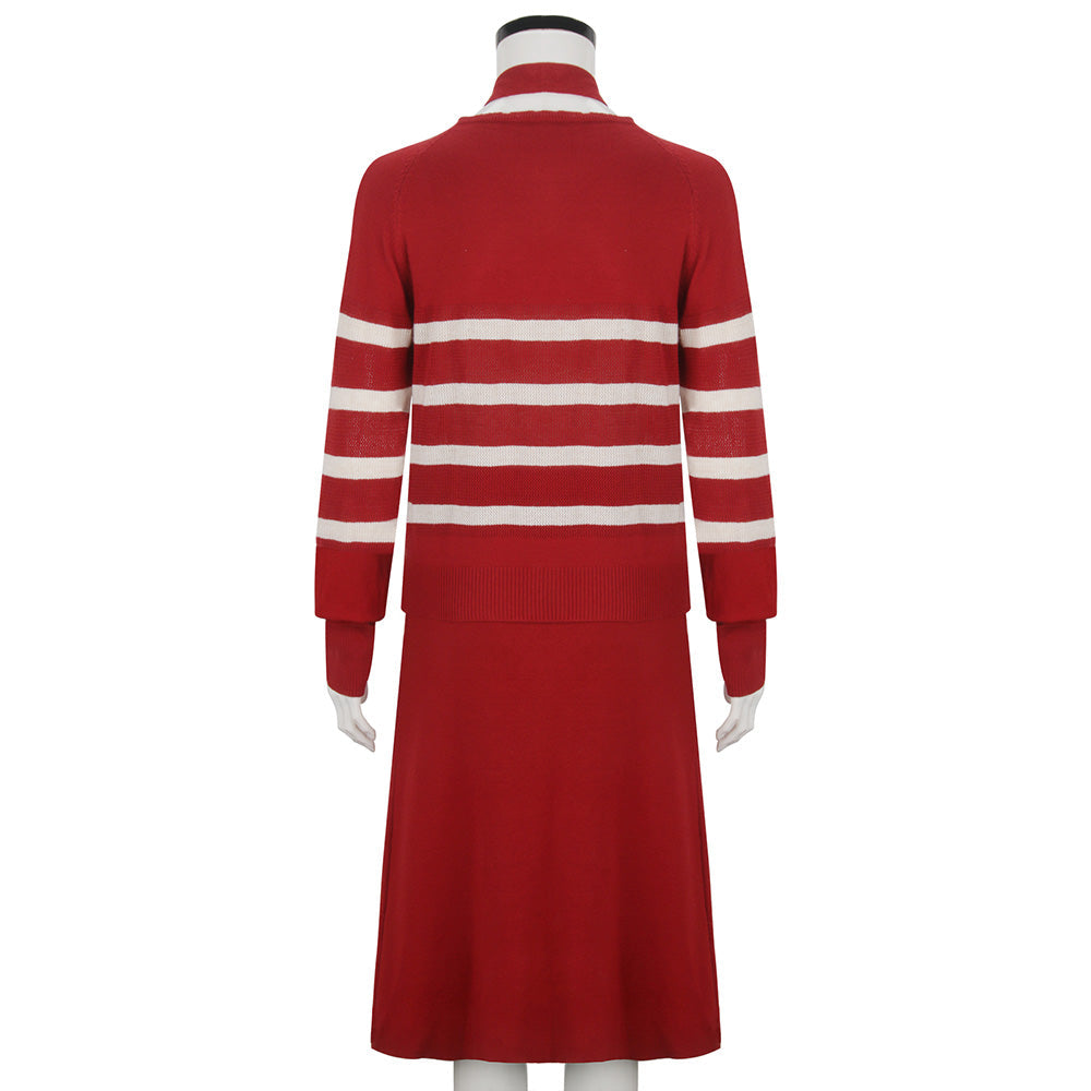 bonnie and clyde red dress Bonnie and Clyde Costume Bonnie Parker Suit Iconic Sweater Dress 30s American Gangsters Movies Iconic Vintage Reproduction 1930s