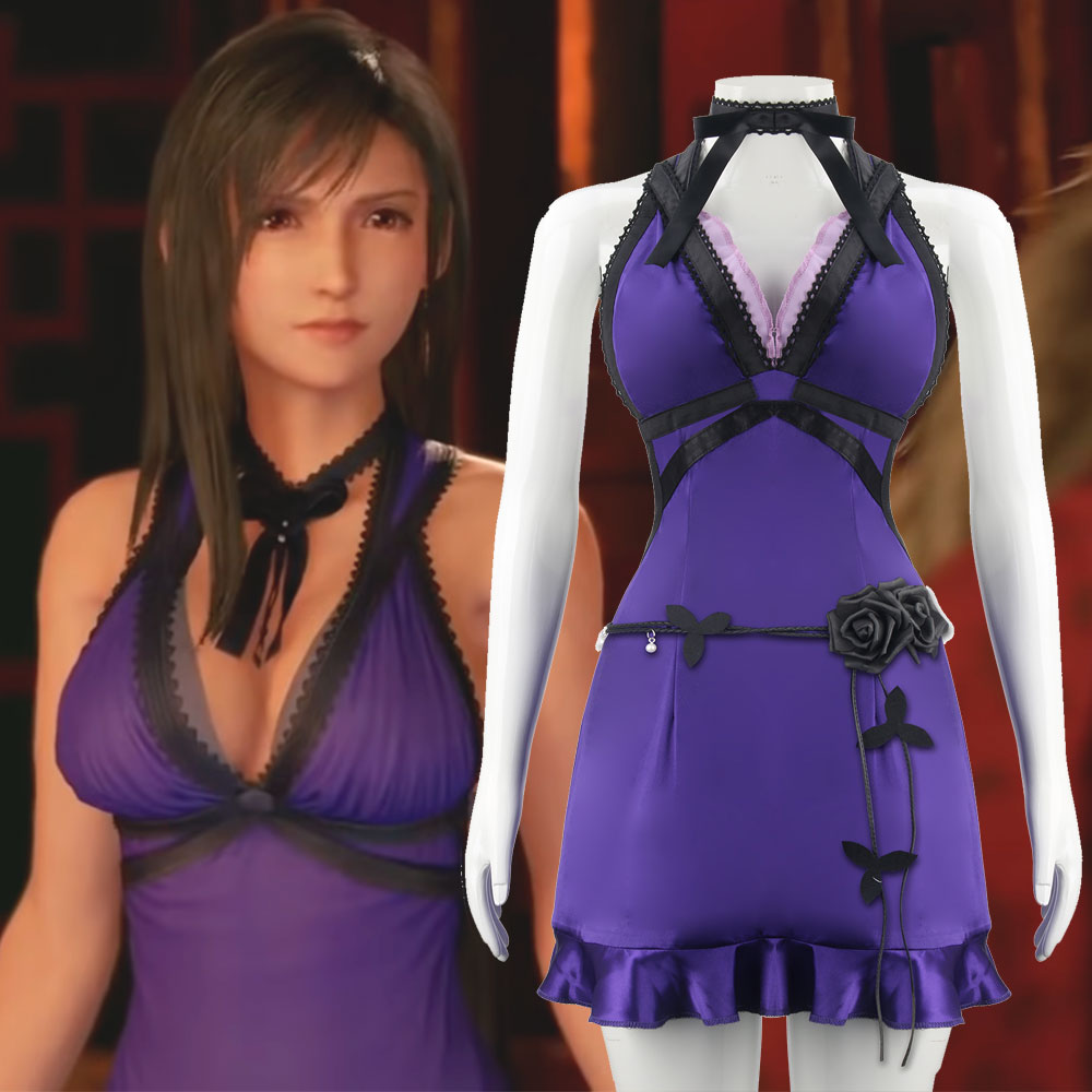 Final Fantasy VII Remake Tifa Lockhart Dress Cosplay Costume