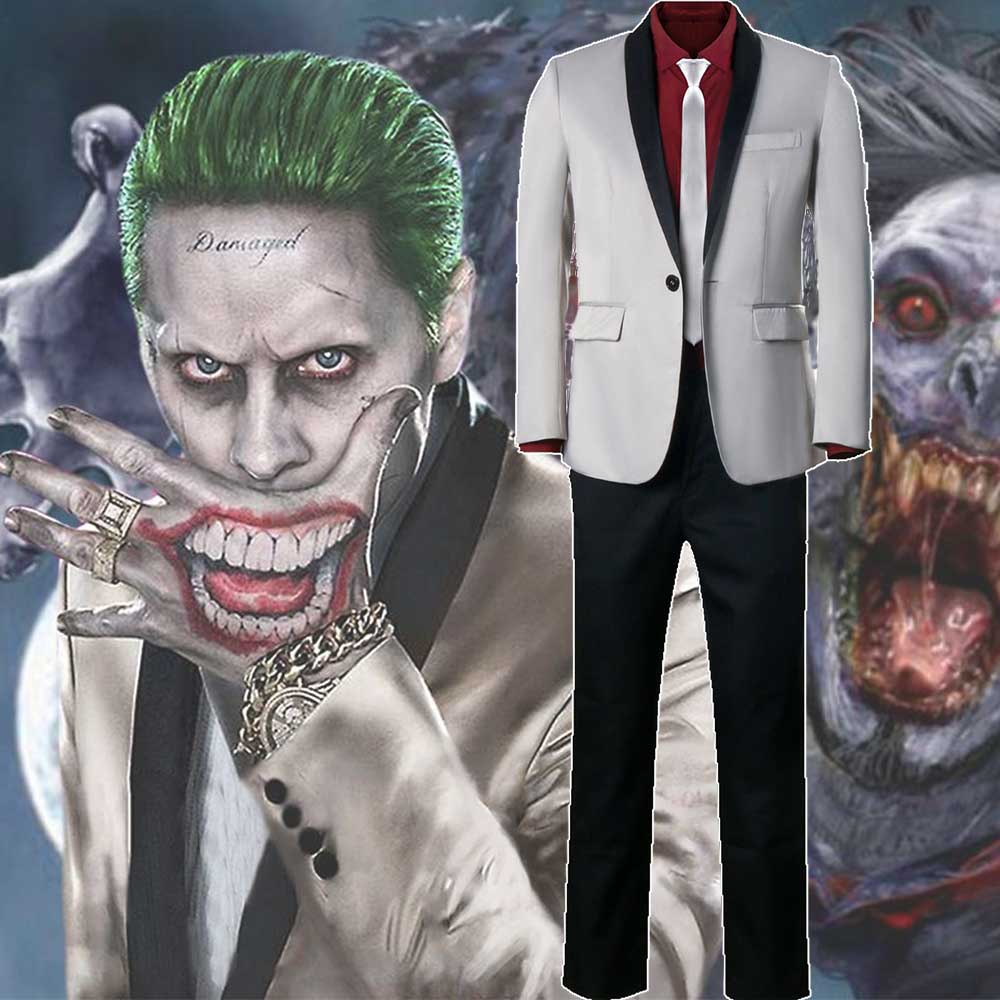 Jared Leto Batman Joker Suicide Squad Cosplay Costume