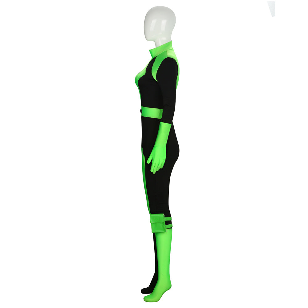 Kim Possible Shego Green Cosplay Costume