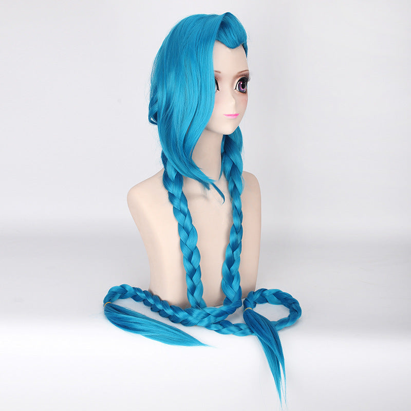 League of Legends LOL The Loose Cannon Arcane Jinx Cosplay Wig