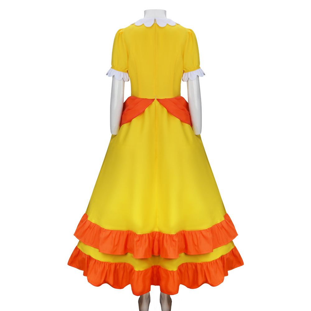 Vikidoky Super Mario Princess Daisy Dress Cosplay Costume – VikiDoky
