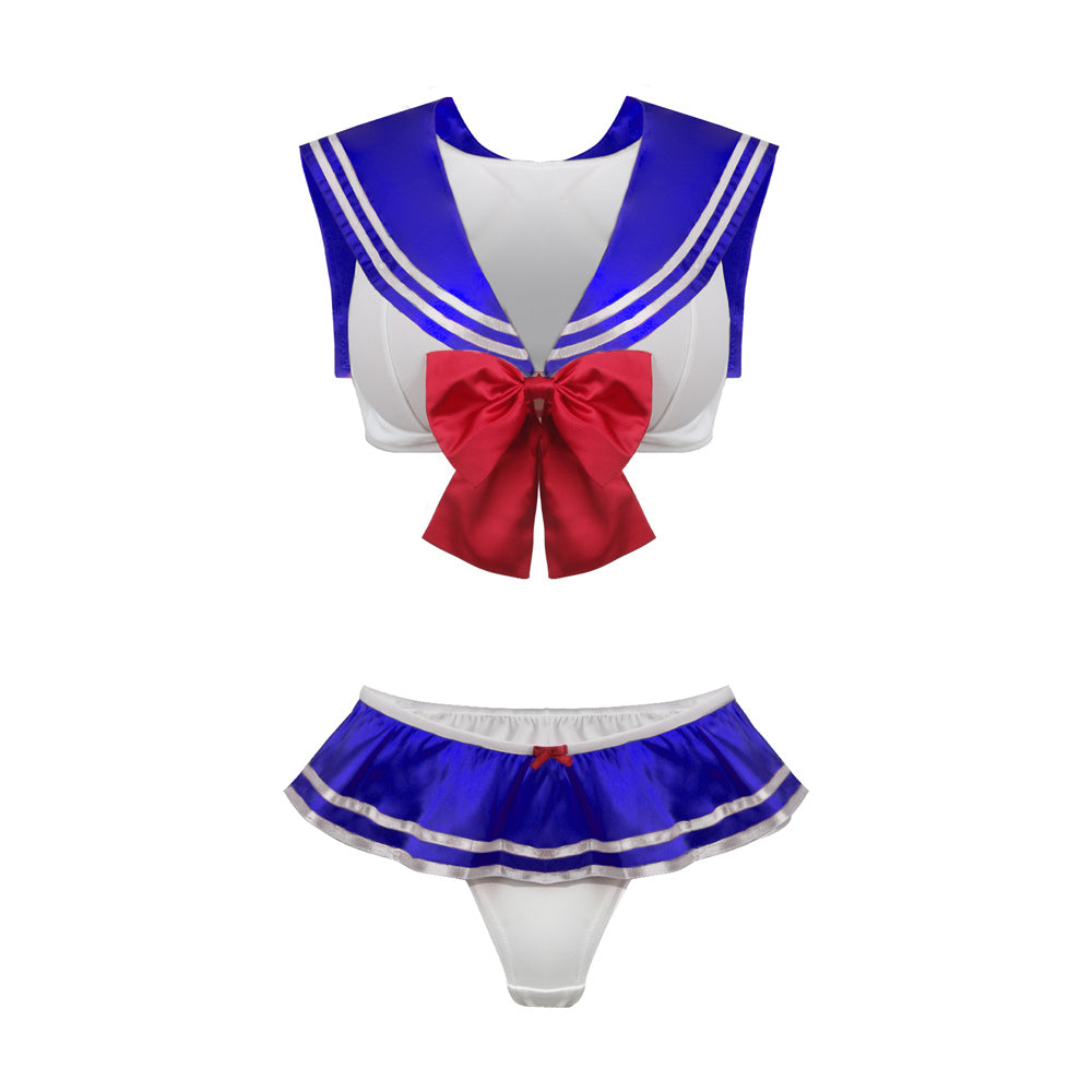 Vikidoky Sailor Moon Bikini Swimwear Cosplay Costume Blue Pink Black VikiDoky Vikidoky Sailor Moon Bikini Swimwear Cosplay Costume Blue Pink Black VikiDoky