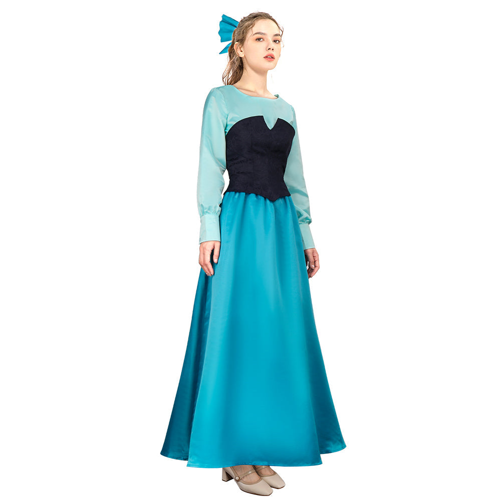 Vikidoky Ariel Blue Dress The Little Mermaid Cosplay Costume – VikiDoky