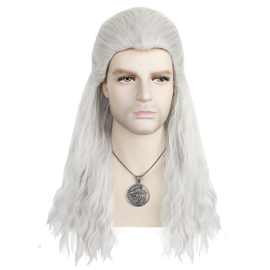 The Witcher Geralt of Rivia Cosplay Wig Necklace